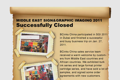 MIDDLE EAST SIGN&GRAPHIC IMAGING 2011 Successfully Closed